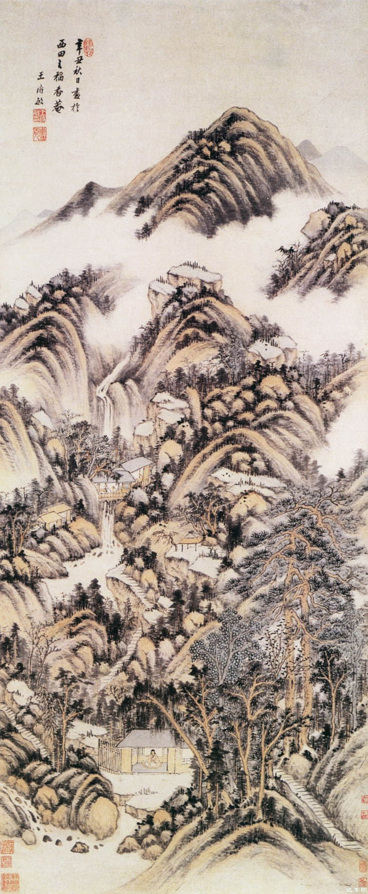 山水清音 王时敏三尺竖幅国画山水的艺术与鉴藏
